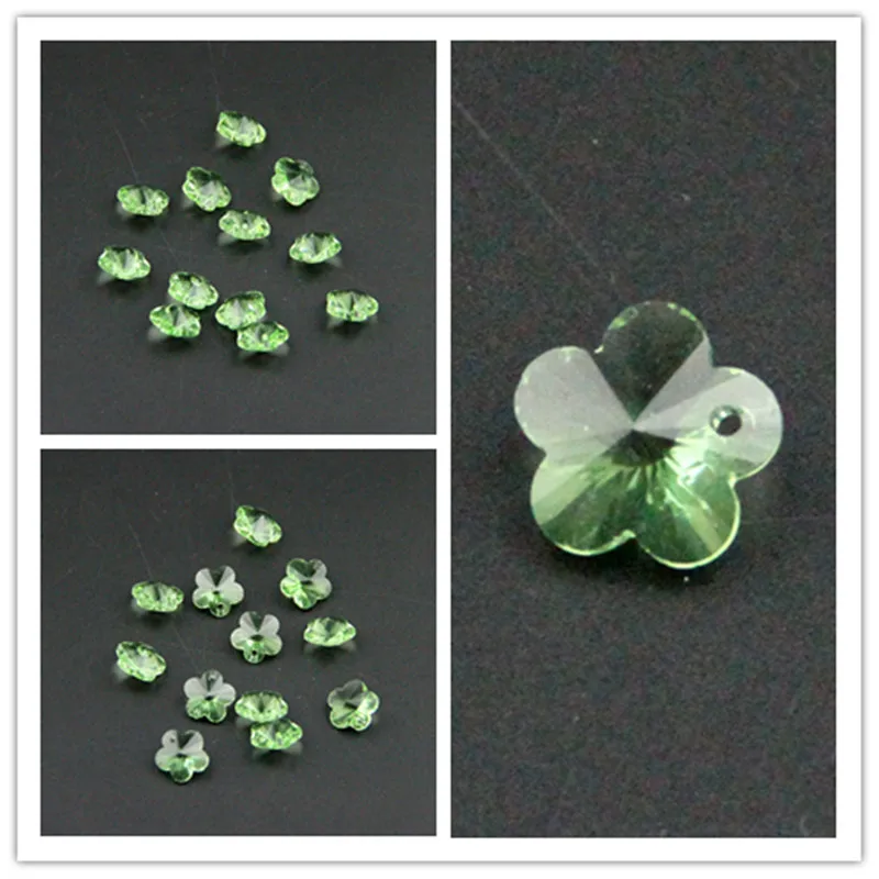 Большая скидка Lt Green 2000 шт 14 мм стеклянные бусины для цветов 1 отверстие