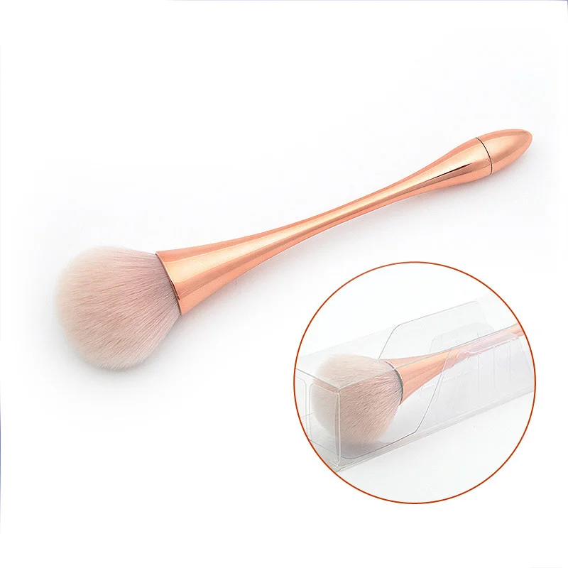 Розовая Золотая пудра Румяна кисти для макияжа основа кисть лица косметический