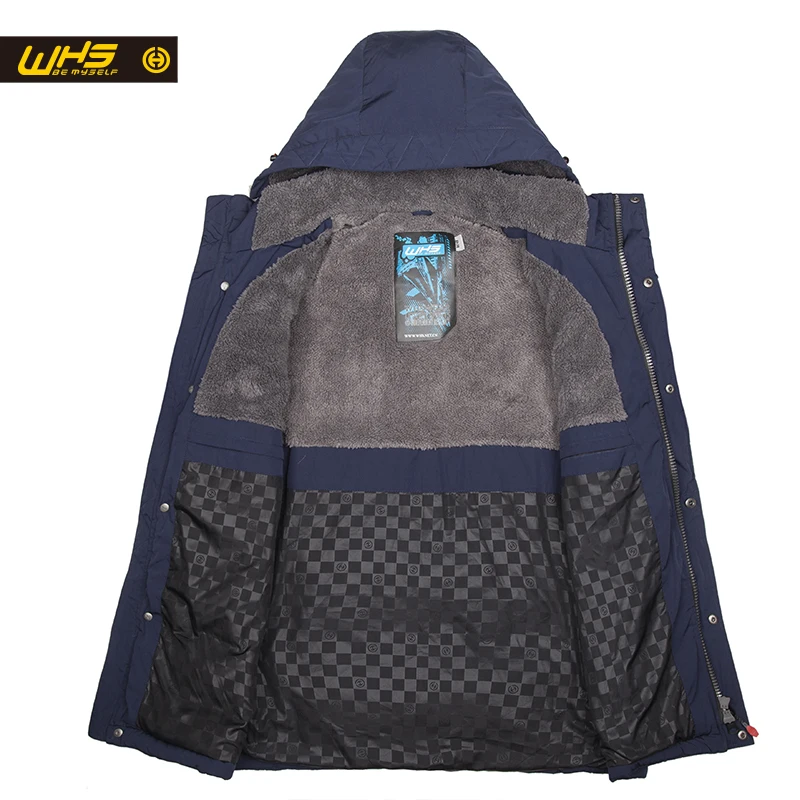 WHS НОВАЯ Мужская куртка зимой толстые теплые пальто мужской тепловой куртки