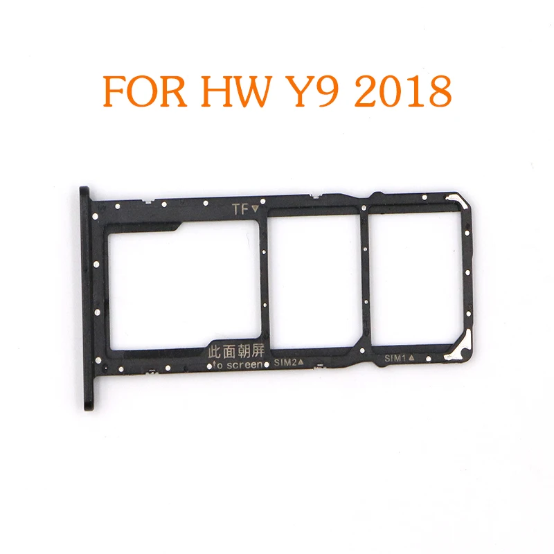 10 шт. бесплатная доставка слот для sim-карты карты Micro SD держатель адаптер HUAWEI Y9 2018