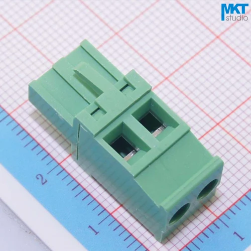 100 шт. 2P 5 08 мм Шаг A типа прямой женский PCB Электрический винтовой клеммный блок