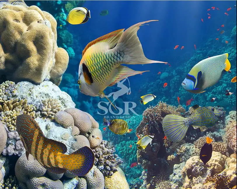 3d обои бабочки напольная плитка на заказ напольное покрытие морской мир