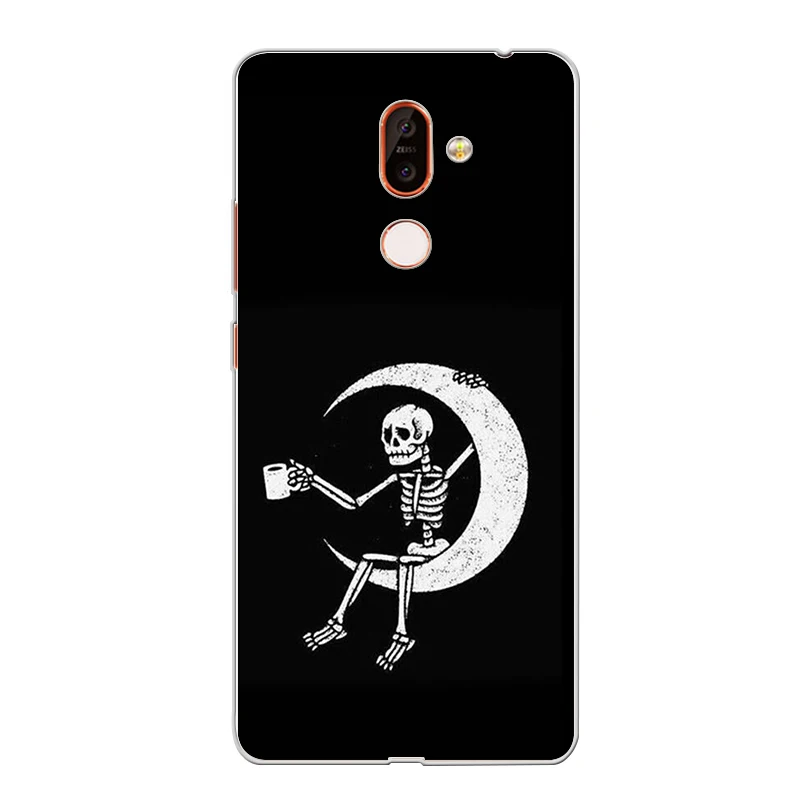 ciciber Phone Case for Nokia 9 PureView 1 2 3 5 6 7 8 Sirocco Back Cover 2.1 3.1 5.1 6.1 7.1 8.1 Plus Human Skeleton |