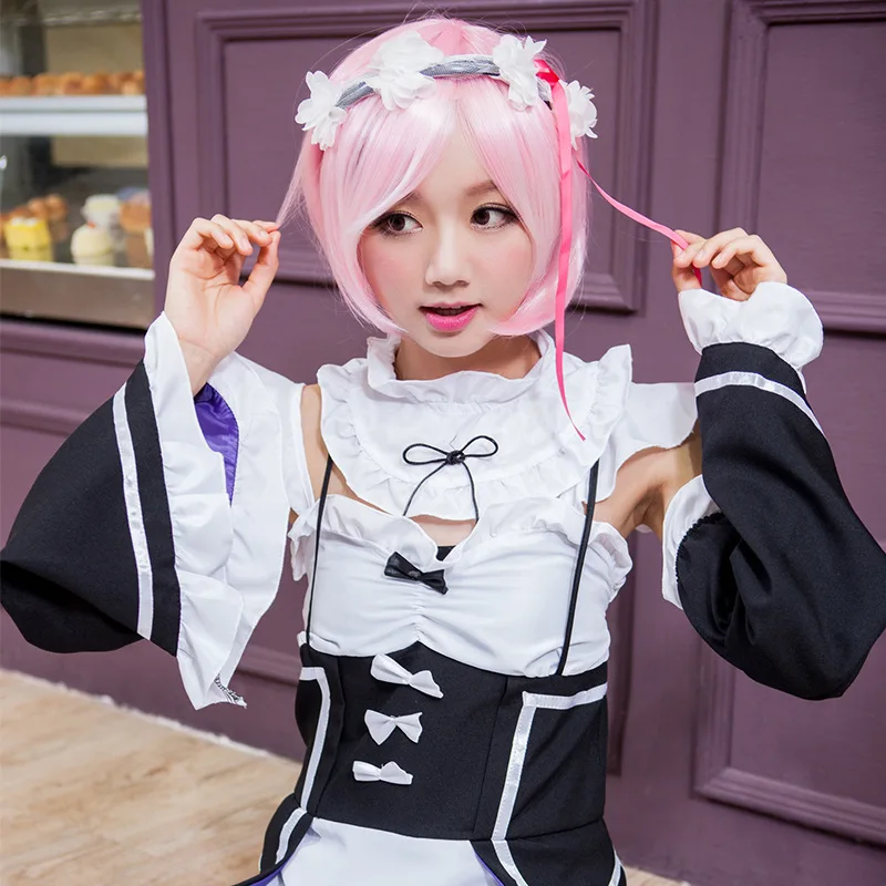 Re:Zero kara Hajimeru Isekai Seikatsu жизнь в альтернативном мире ОЗУ Rem Косплэй костюм горничной
