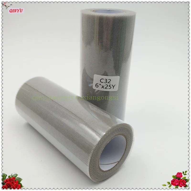 SH759-light grey Тюль рулон белый 22 м Свадебные органзы полозья стола украшения пряжа Марля Элемент Банкетный бант украшения свадьбы сувениры 8Z - Цвет: SH759-light grey