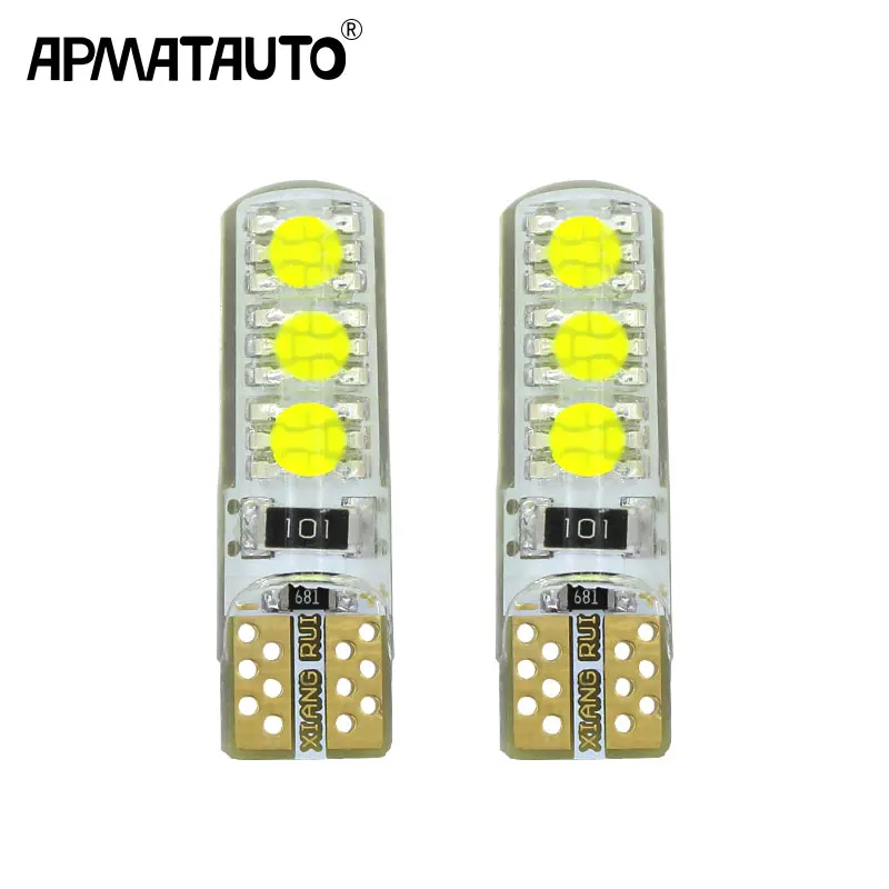2 шт. T10 168 194 W5W LED COB Chip Сменные лампы Автомобильные номерные знаки огни парковочные