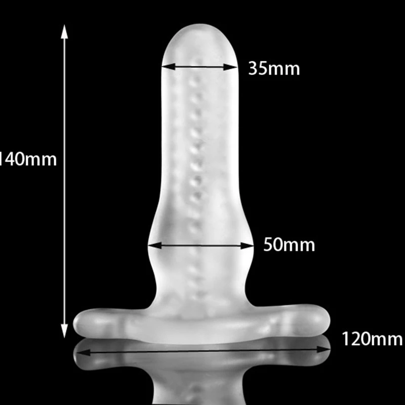 Soft Transparent Multi Hollow Anal Plug Extender Anus Enlargement Device Female Masturbation Gay Sex Toys for woman man | Красота и