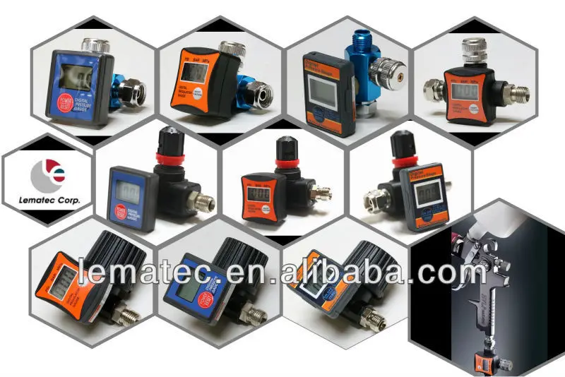 LEMATEC 8 шт. 1/8 дюйма высококачественный цифровой манометр воздушный аксессуар