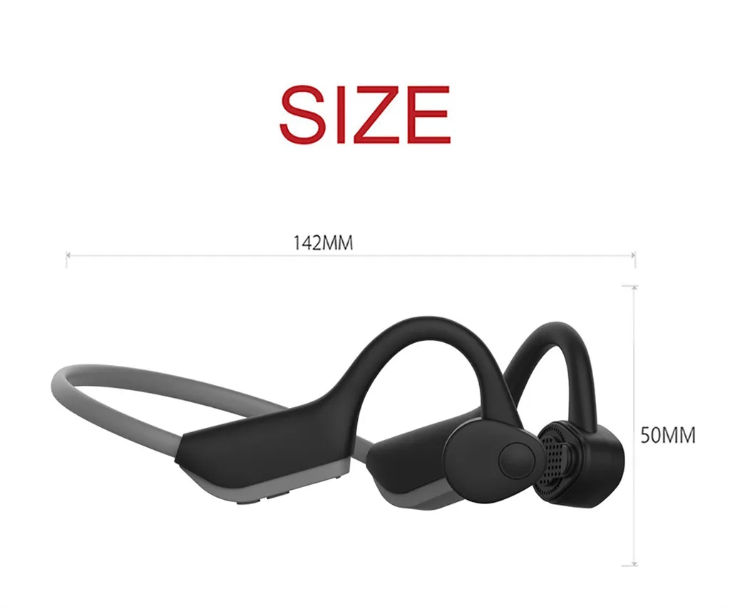 J20 Bluetooth 5,0 гарнитура с костной проводимостью Беспроводной движения IP56 Водонепроницаемый высокое качество звучания передачи