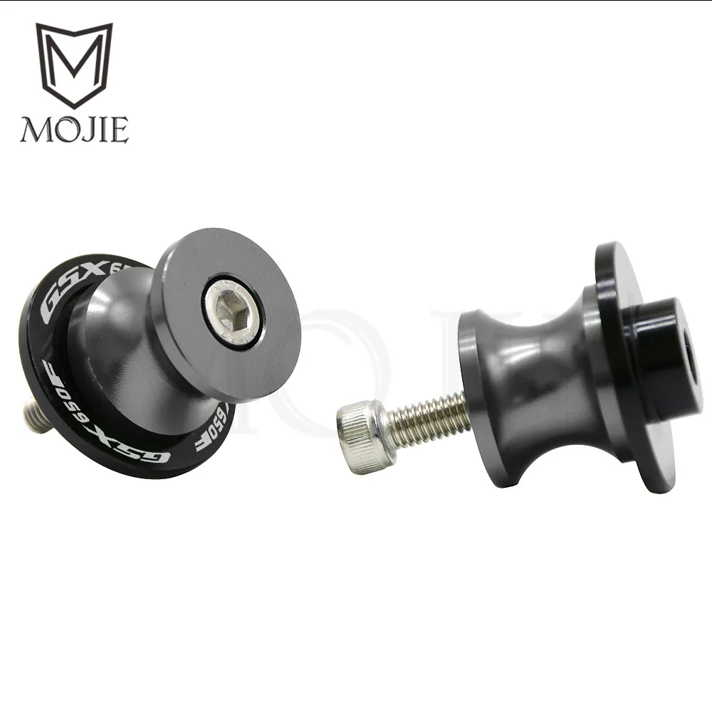 Titanium 8mm 8 мм ЧПУ Алюминиевый задний маятник для мотоцикла Катушки слайдер подставка для слайдеров для SUZUKI GSX650F Катана GSX 650F GSX 650 F GSX650 F 2008 - Цвет: Titanium 8mm