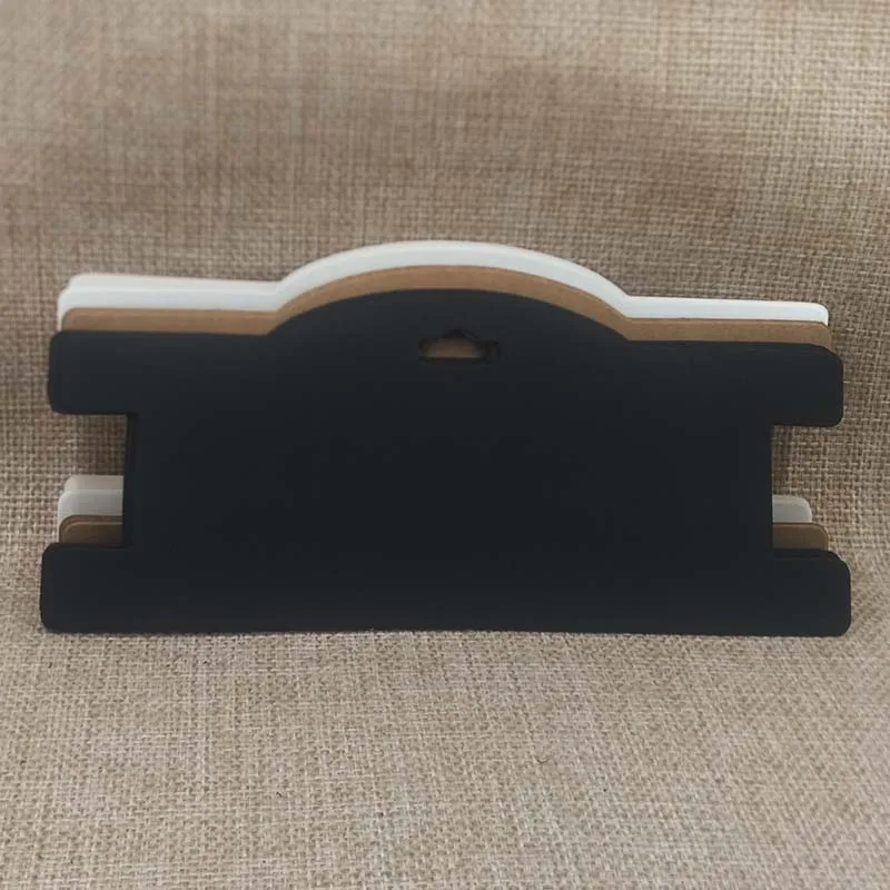 ZerongE ювелирные изделия DIY крафт чокер ожерелье дисплей карты 3x7 ''белый/черный
