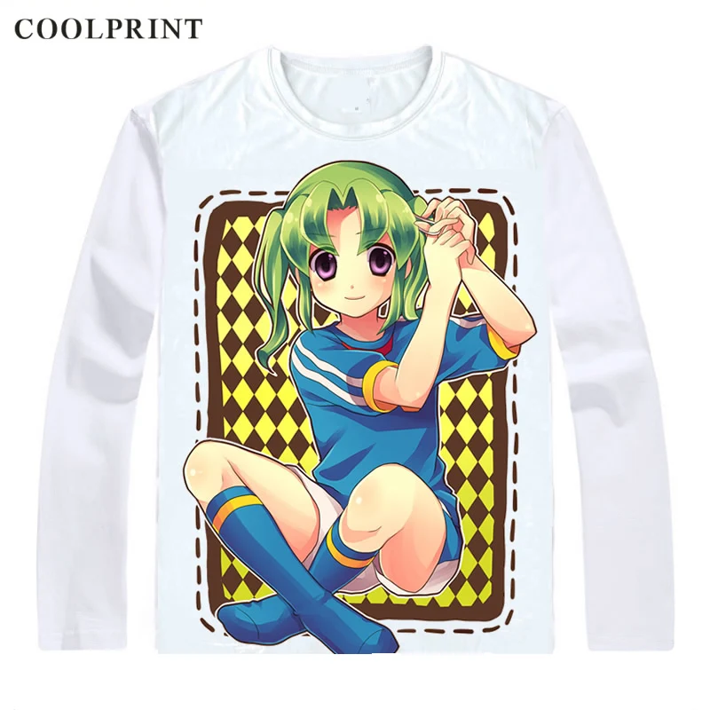 Coolprint Midorikawa Ryuuji T Shirt Inazuma Eleven Ares no Tenbin Men T-shirt Casual Vintage TShirt Printed Long Sleeve Shirts | Мужская