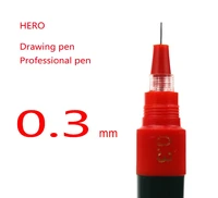 10 pcslot 0 3mm hero rechargeable ink needle pens drawing pen technical pen