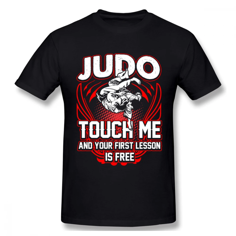 Judo Touch Me и ваш первый занятие свободная футболка для мужчин плюс размер цифровая