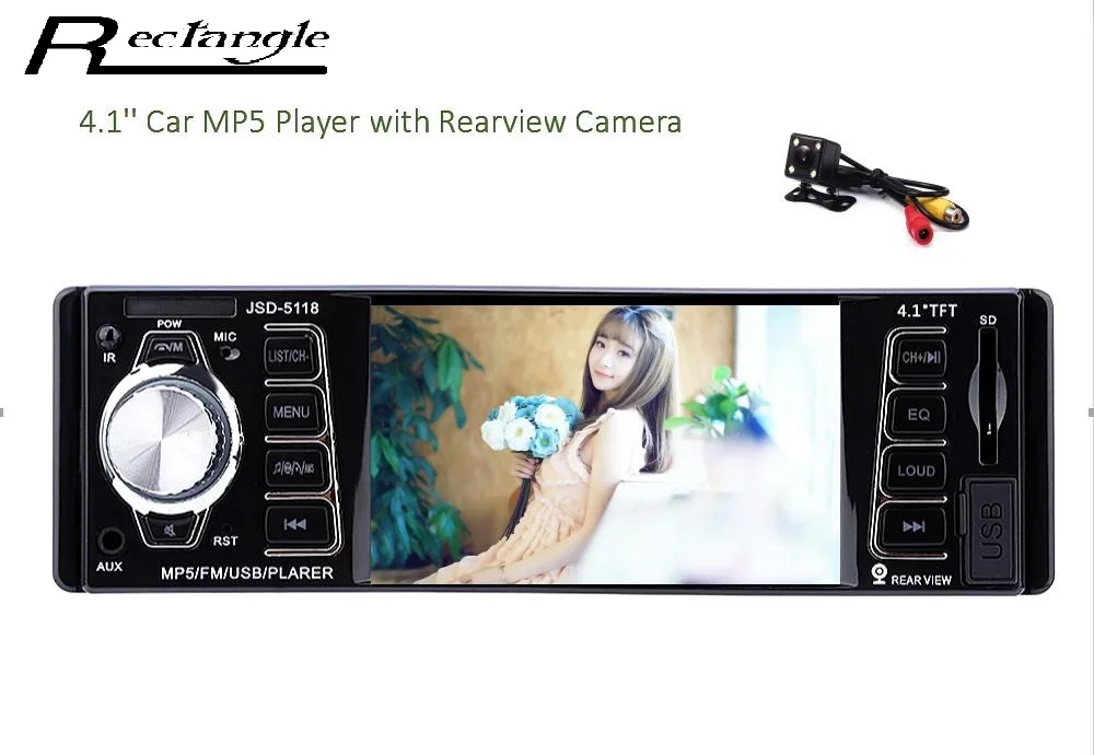 JSD 5118 Профессиональные автомобиля mp5 плеер FM Радио Bluetooth 2.0 Hands Free вызова микрофон