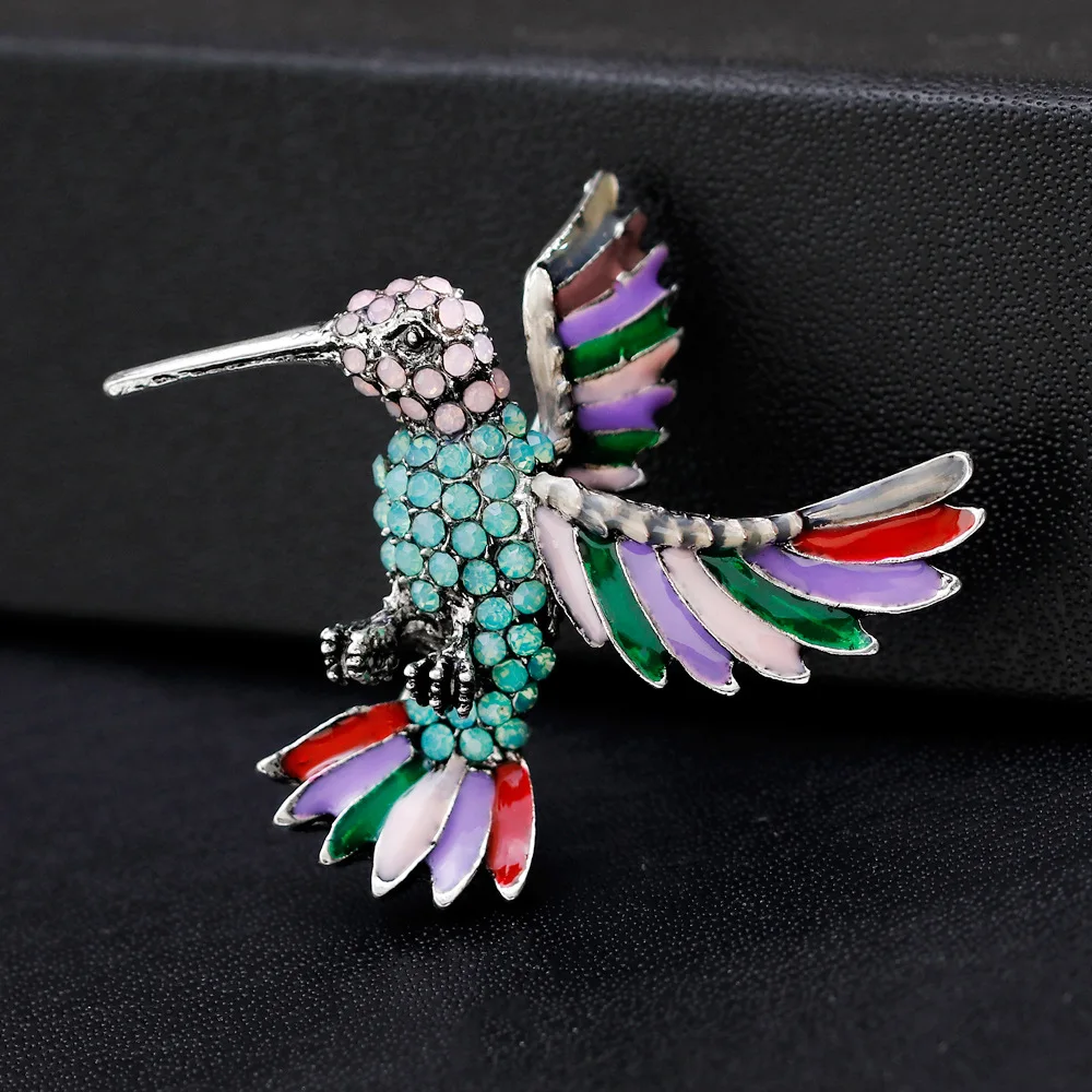 Женская элегантная брошь SexeMara Стразы зеленого цвета на платье и булавки новые