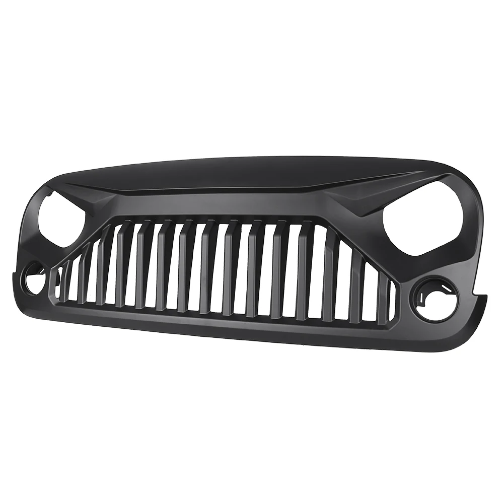 Для Jeep Wrangler JK Рубикон сахара Спорт Передняя решетка гриль 2007 2008 2009 2010 2011 2012 2013