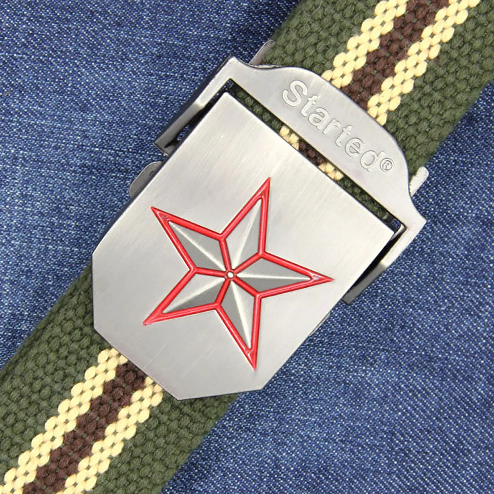 Ремень парусиновый мужской с автоматической пряжкой 110/140 см|belt male|automatic buckle beltmens