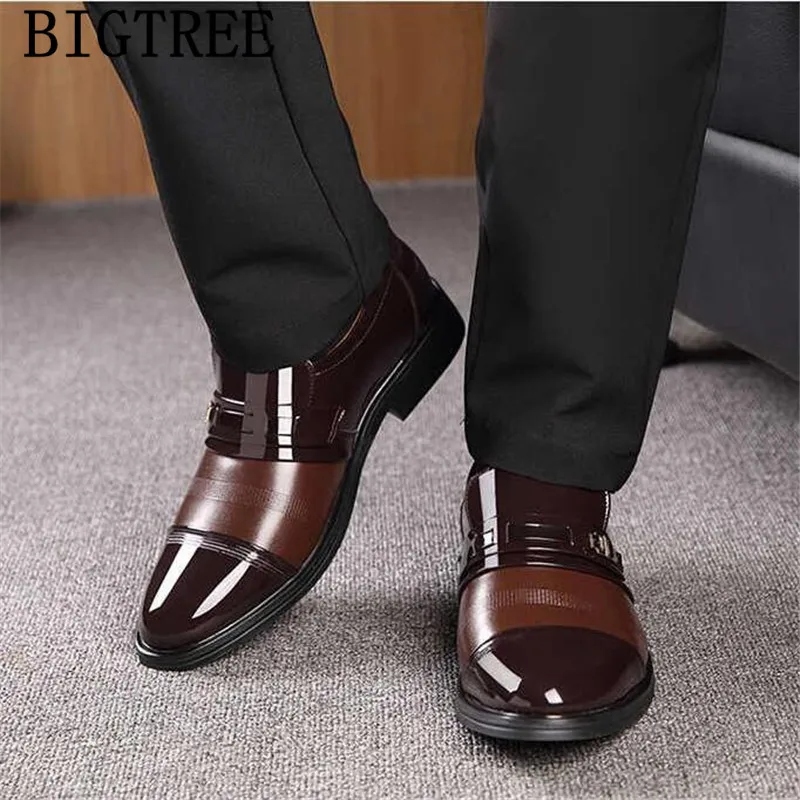 Формальные мужские туфли элегантные модные Свадебный парикмахер лифтовые для