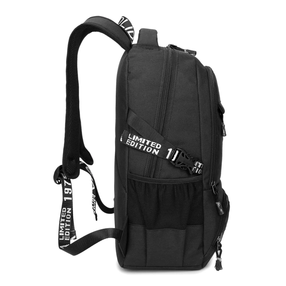 2019 New Travel Business Backpack Nylon Double Shoulder School Bag with USB Charging Port Fits 15.6 Inch Laptop Notebook | Багаж и сумки