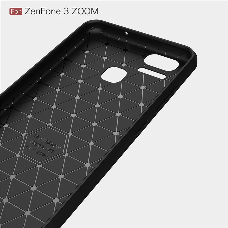 Чехол для ASUS Zenfone 3 Zoom 5 5-дюймовый Мягкий силиконовый чехол из углеродного волокна