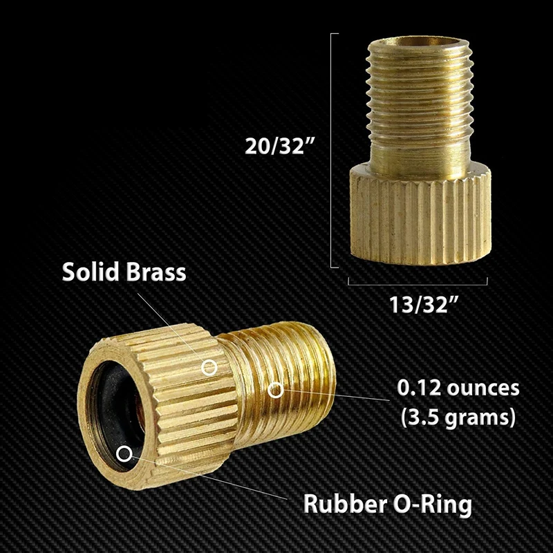 4 шт. алюминиевый сплав велосипедный клапан адаптер байка внутренняя трубка