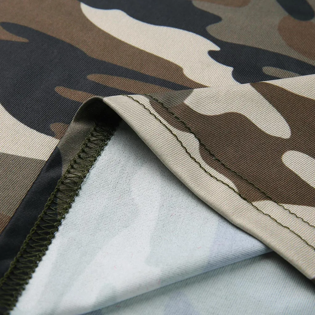 Женское платье с камуфляжным принтом летнее пляжное в стиле бохо Abito da donna alla moda