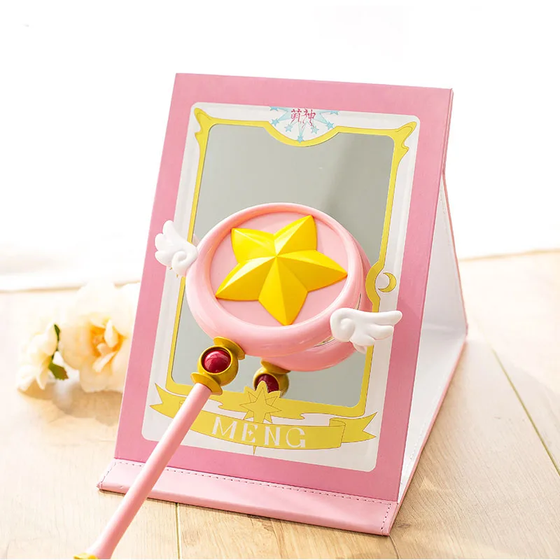 Прозрачные карты cardcaptor sakura зеркало для макияжа косметическое расческа костюм |