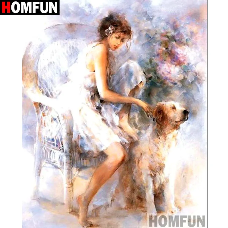Алмазная живопись HOMFUN A17216 картина с квадратными/круглыми стразами 5D сделай сам