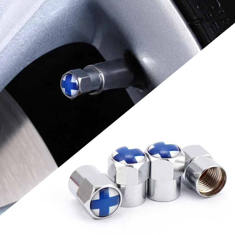 Флаг Финляндии автомобильные шины брикет для мотоциклетных шин крышки разъемы BMW