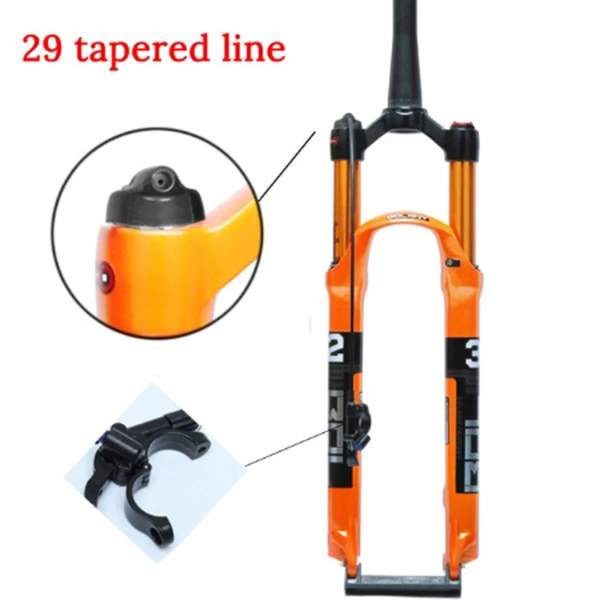 29er Tapered Line Bolany велосипед передняя вилка велосипеда 26er/27.5er/29er дюймов 32 RL HL алюминиево-магниевого сплава стойкость воздуха масла демпфирования Велосипедная вилка mtb велосипед Запчасти - Цвет: 29er Tapered Line