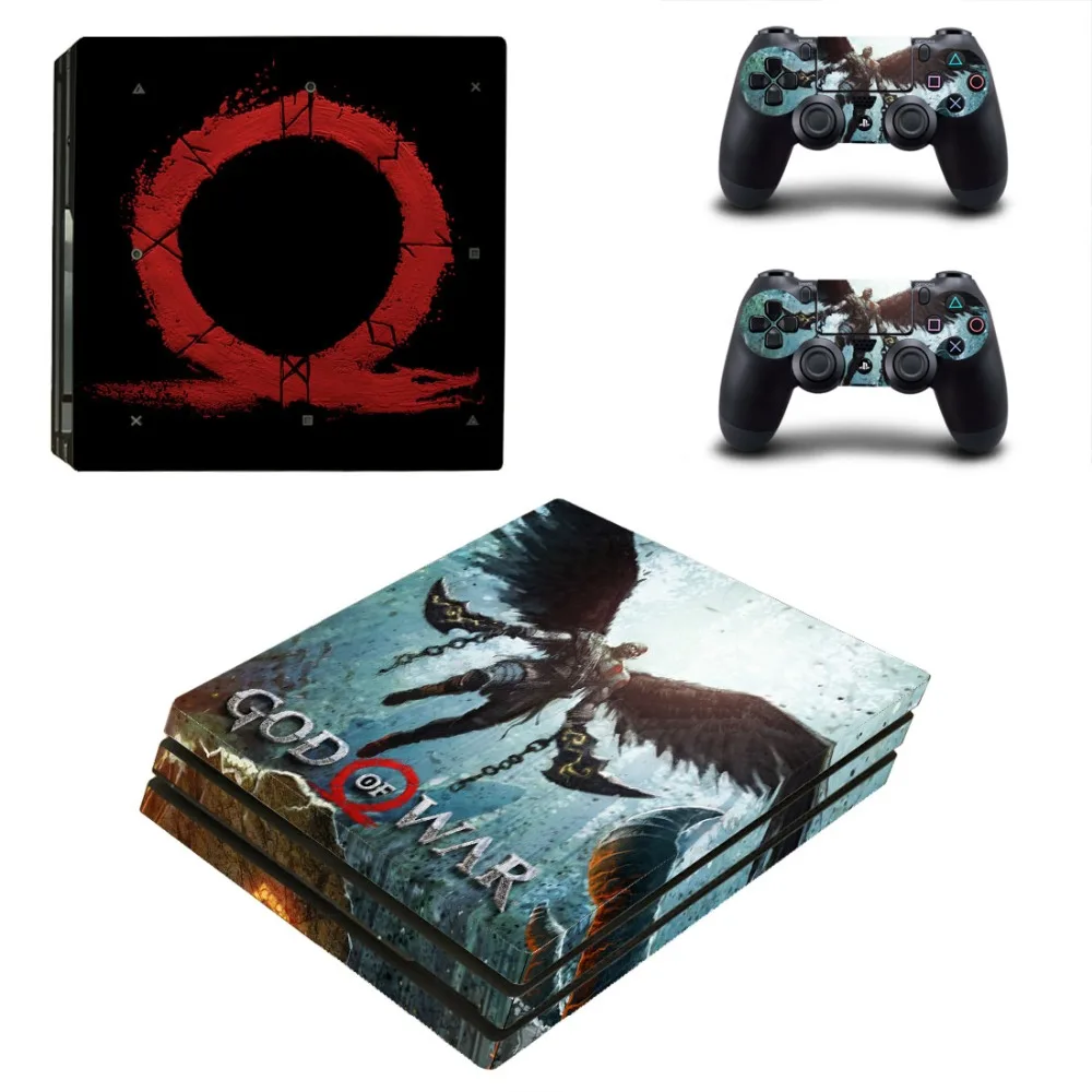 Игра God of War PS4 Pro наклейка для кожи виниловая наклейка для sony Playstation 4 консоль и 2 контроллера PS4 Pro наклейка для кожи