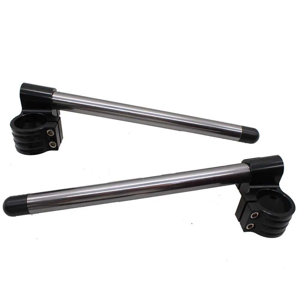 Серый 7/8 &quotмотоцикл Handbar Райзер Клип Ons Clipon Fork Рули Ручка Бар 31 33 35 36 37 41 43 45 46 48 50 51 52