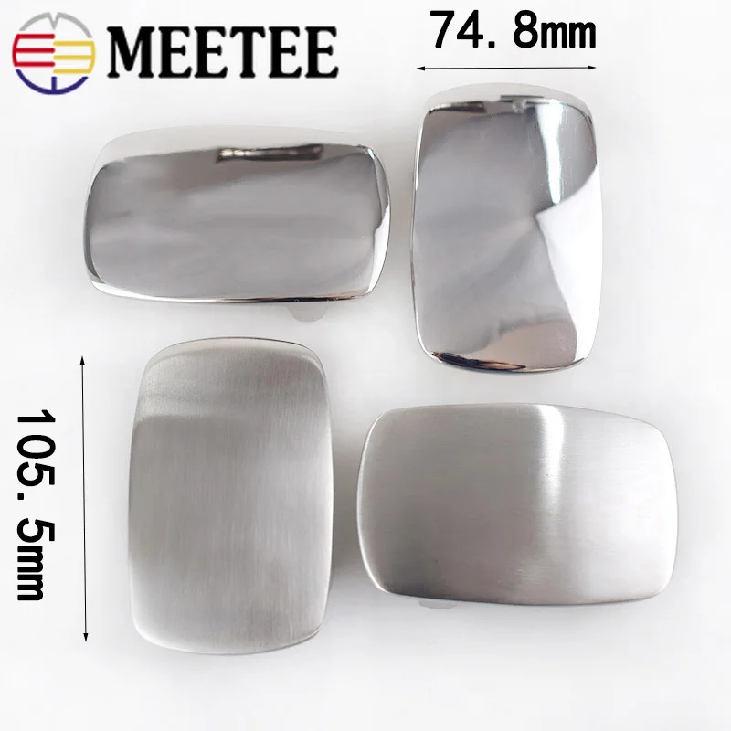 Meetee 39 мм нержавеющая сталь пряжки для ремня металл матовый гладкий для мужской пояс голова для украшения джинсов аксессуары кожа ремесло AP389