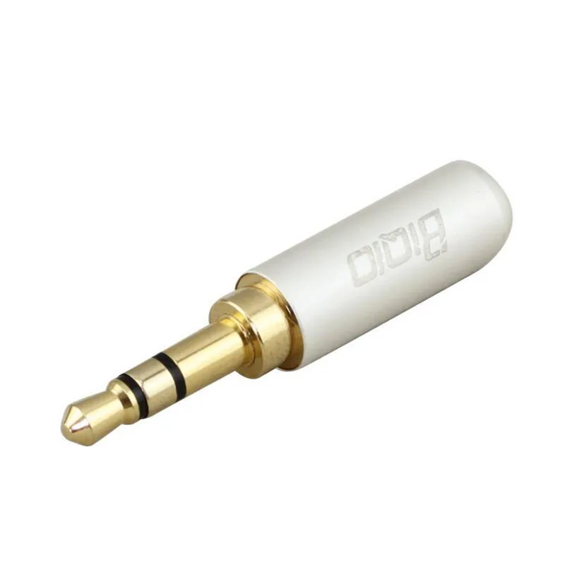 JSJ 3 5 мм позолоченный штекер двухканальный разъем для наушников стерео сварочная