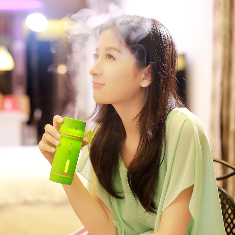 Бамбуковый светодиодный ночник мини увлажнитель воздуха диффузор очиститель