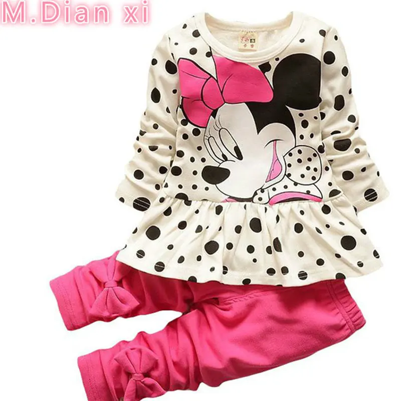 2018 г. новый комплект для девочек футболка + штаны костюм Новое поступление одежда