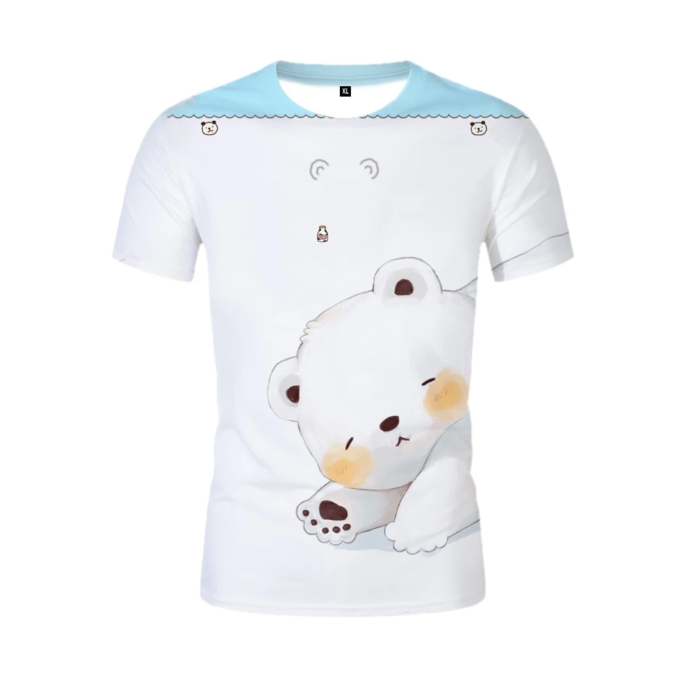 Футболка с героями мультфильмов для женщин Kawaii футболки девочек кошка Harajuku