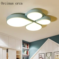 modern minimalist creative led ceiling lamp living room childrens princess room nordic color geometric ceiling lamp