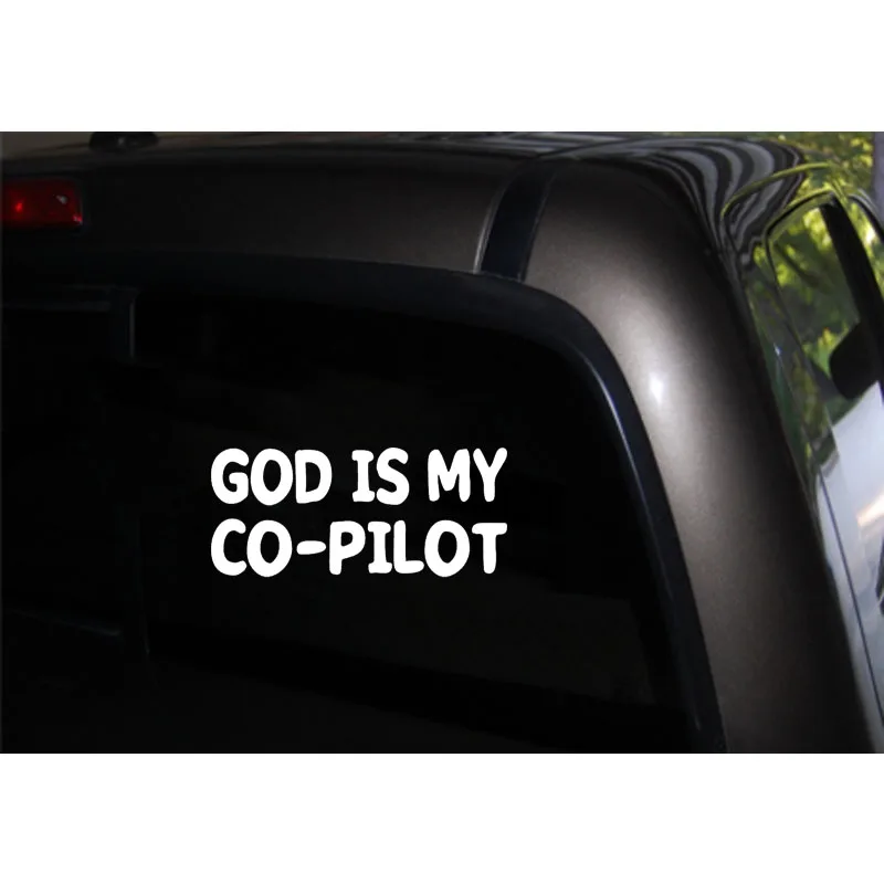QYPF 14 см * 6 1 Забавный Бог мой CO-PILOT виниловые наклейки на машину декоративные