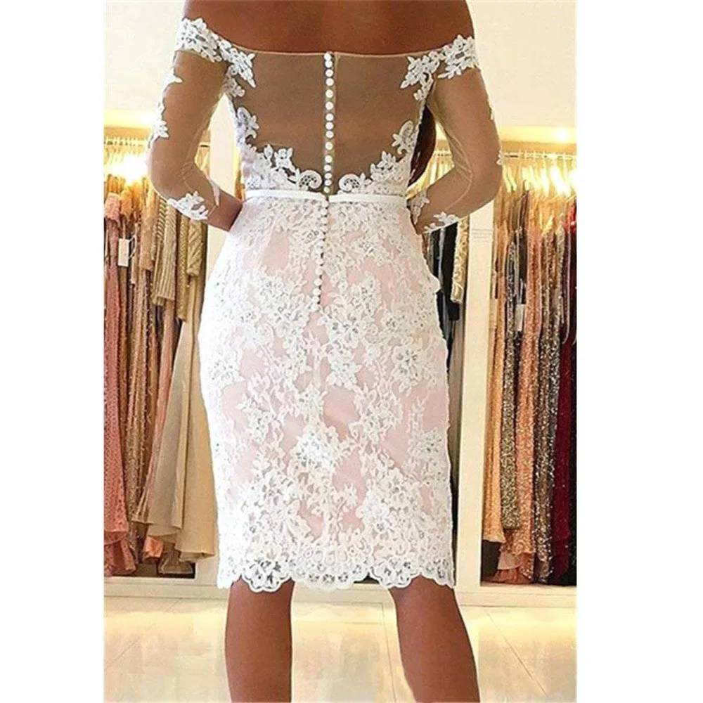 Женское короткое пляжное платье Angel Novias элегантное для свадебной вечеринки
