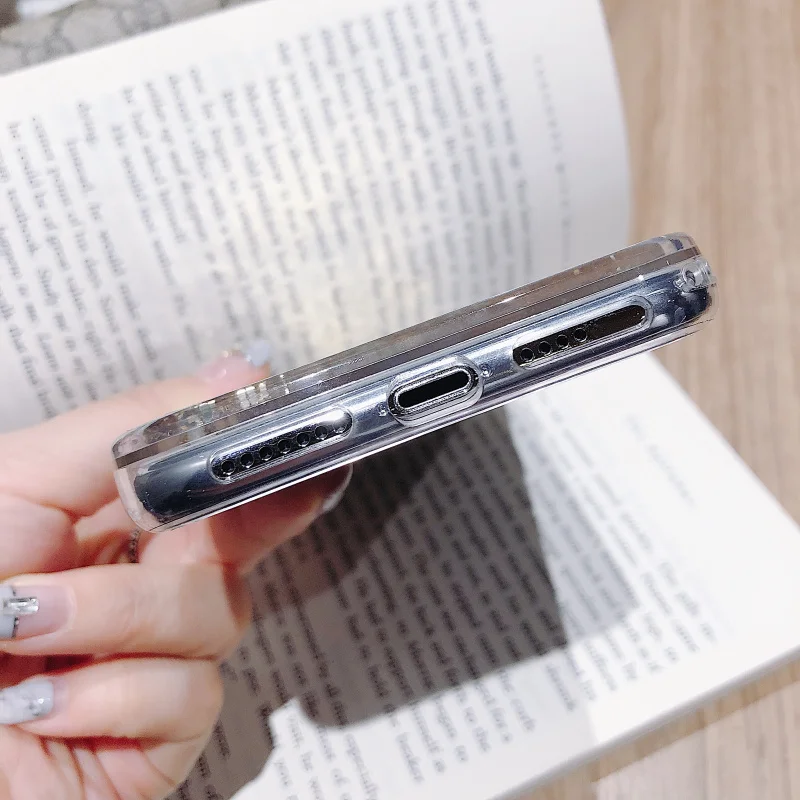 GURIOO светлый блестящий чехол для iPhone 7 8 6 6s Plus Чехлы X XR XS Max кошка PC + ТПУ зыбучий