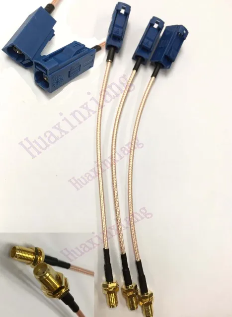 1 шт. gps/Автомобильная антенна удлинитель адаптер SMA female to Fakra C female Jack RG174/RG316 15 см - Цвет: RG316 Cable