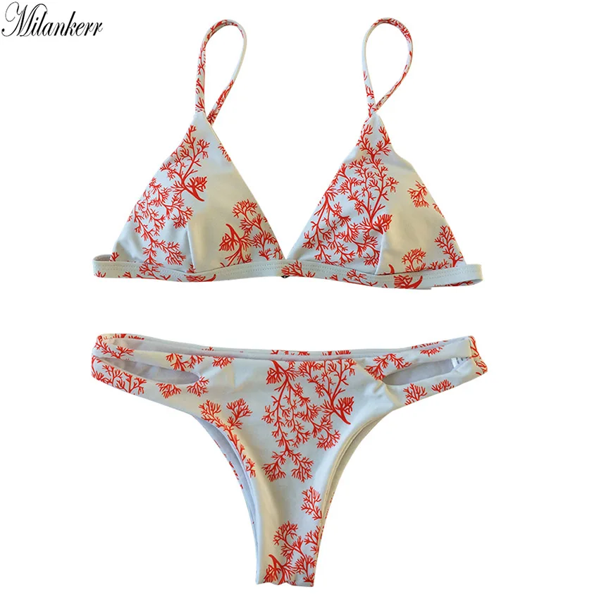 Milankerr новые деревья Узор Бикини костюм из двух предметов Для женщин купальник