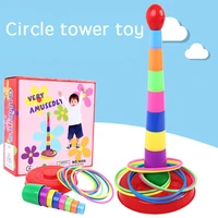 children throwing the ferrule toys paternity sports games stacked layers nursery toys colorful children throwing ferrule toy