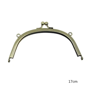 Женский Гладкий кошелек DIY в оправе большого размера, женская сумка, металлическая застежка, пряжка kiss 5 шт.лот