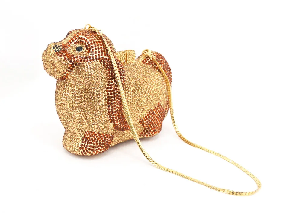 Модная дизайнерская вечерняя сумочка с кристаллами для собак женские вечерние