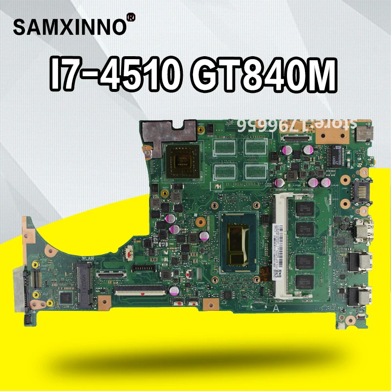 Q551LN материнская плата REV2.1 4G I7 4510 памяти GT840 для For Asus Материнская ноутбука Тест