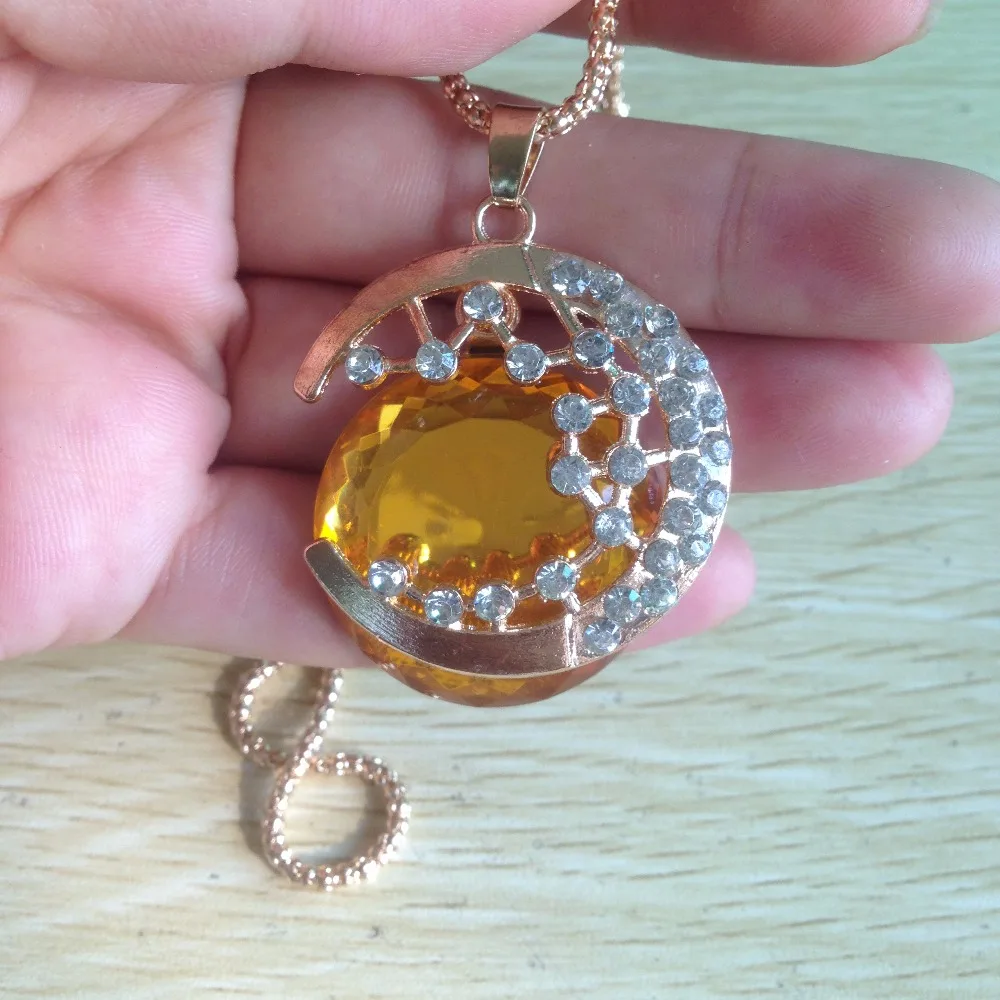 

Длинное ожерелье N225 с изгибом Луны и ветра, женские Дневники вампира с изображением звездного мениска, цепочка для свитера, бесплатная дост...