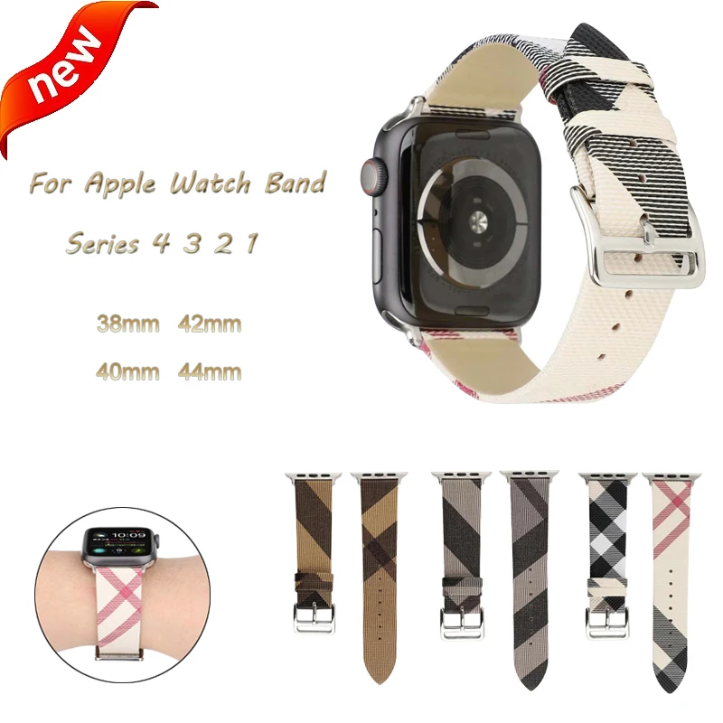 Ремешок из натуральной кожи для Apple Watch Band 44 мм 40 42 38 браслет петля iwatch 4 3 2 1